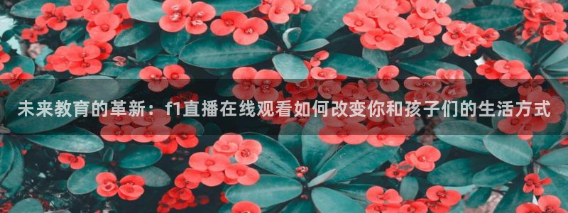 51视频在线直播nba：未来教育的革新：f1直播在线观看如何改变你和孩子们的生活方式